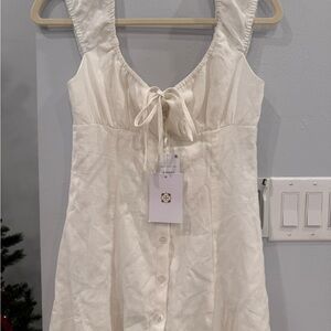 Wayf Cream Dress
